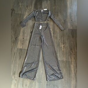 Silver Sequin Two-Piece Set | NWT